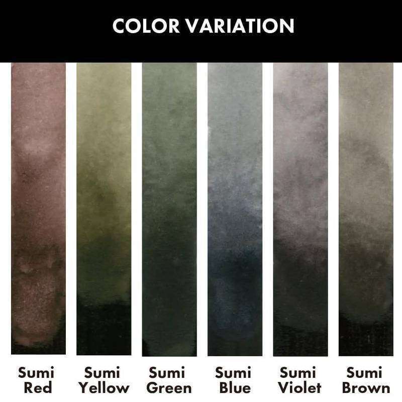 AQUARELA KURETAKE GANSAI TAMBI 06 SUMI CORES MC20SU6V