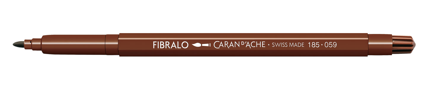 CANETA FIBRALO 059 MARROM 185059