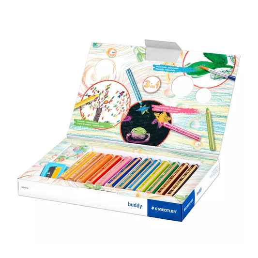 LAPIS COR STAEDTLER BUDDY 12 CORES 140C12