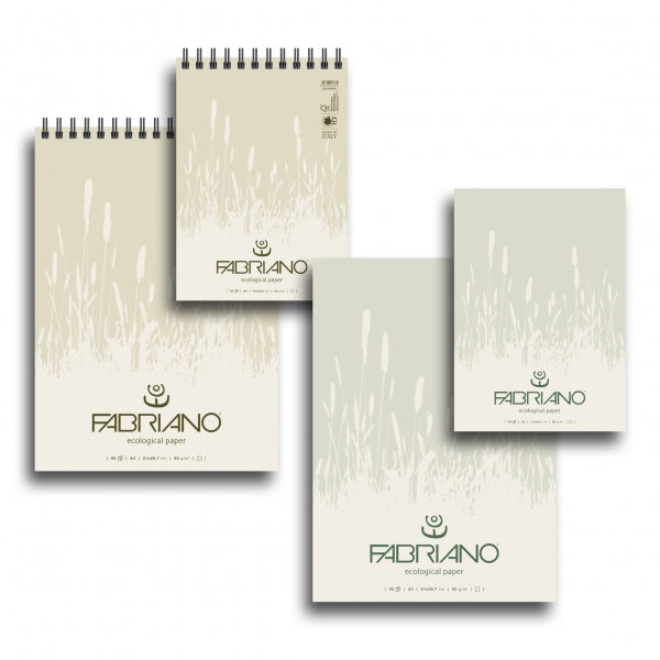 BLOCO FABRIANO ECOLOGICAL 85g/m2 A4 LISO 90 FOLHAS ESPIRAL