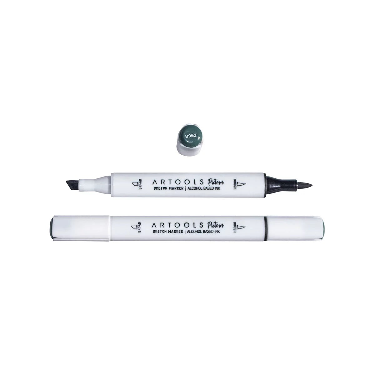 MARCADOR ARTOOLS PICTOM PONTA DUPLA CHROMIUM OXIDE GREEN (B962)