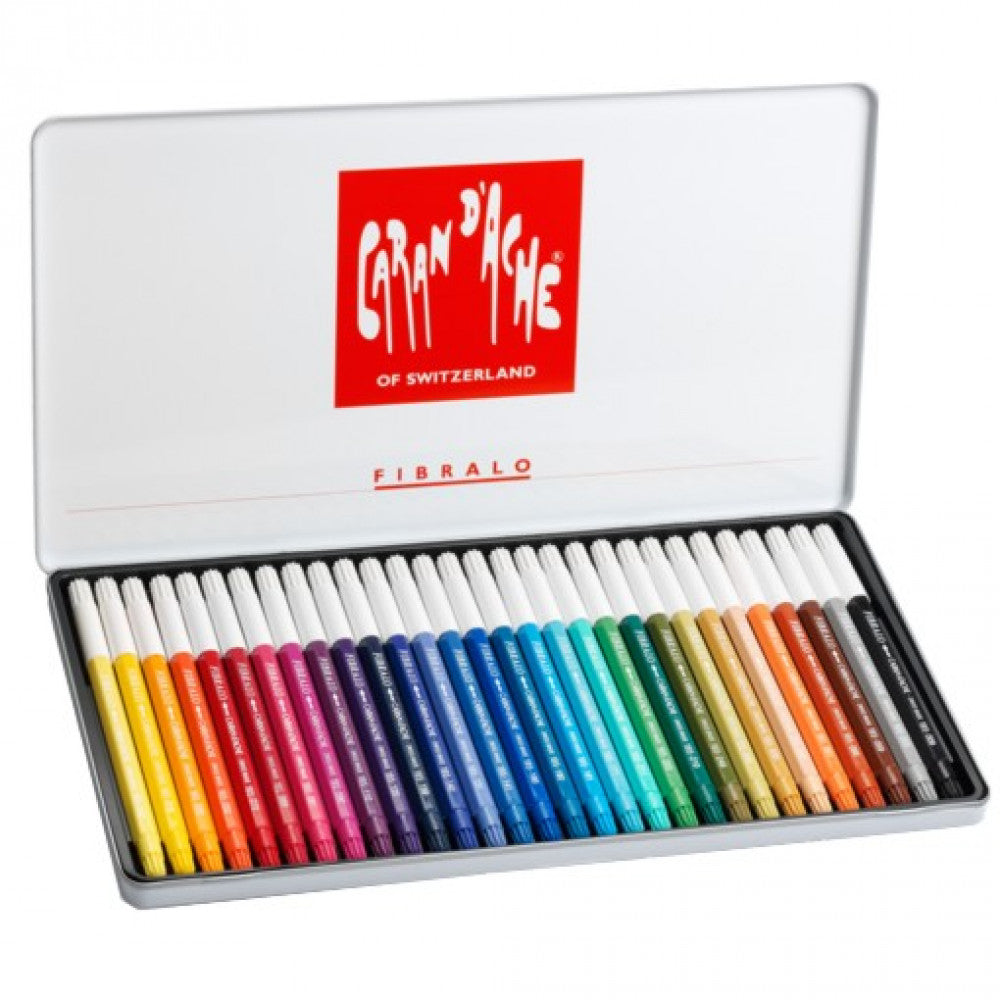 CANETA CARAN D´ACHE FIBRALO 30 CORES