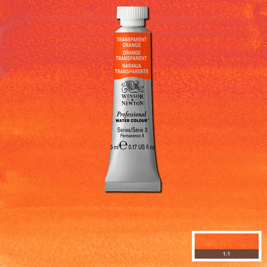 AQUARELA WINSOR NEWTON ARTISTS 5ml 650 TRANSPARENT ORANGE S3