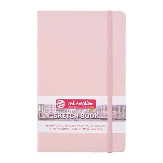 SKETCHBOOK TALENS PASTEL ROSE 13x21cm 80 FOLHAS