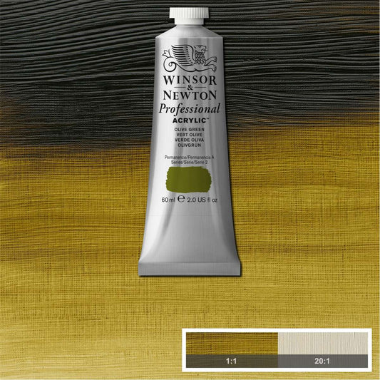 ACRILICA WINSOR NEWTON PROFISSIONAL 60ML 447 OLIVE GREEN S2