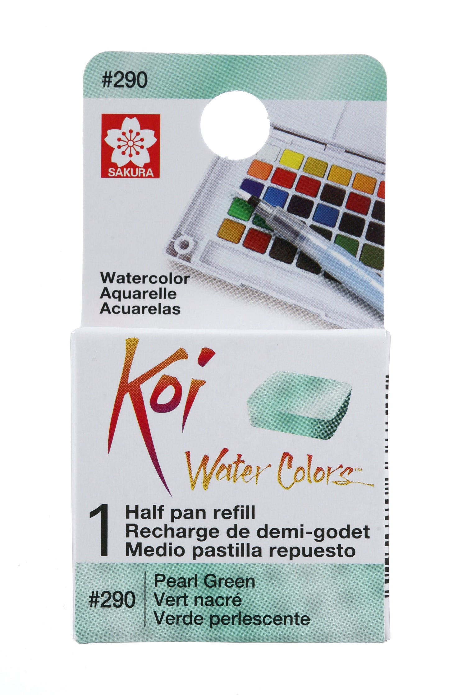 AQUARELA SAKURA KOI HALF PAN VERDE PEROLA - 290
