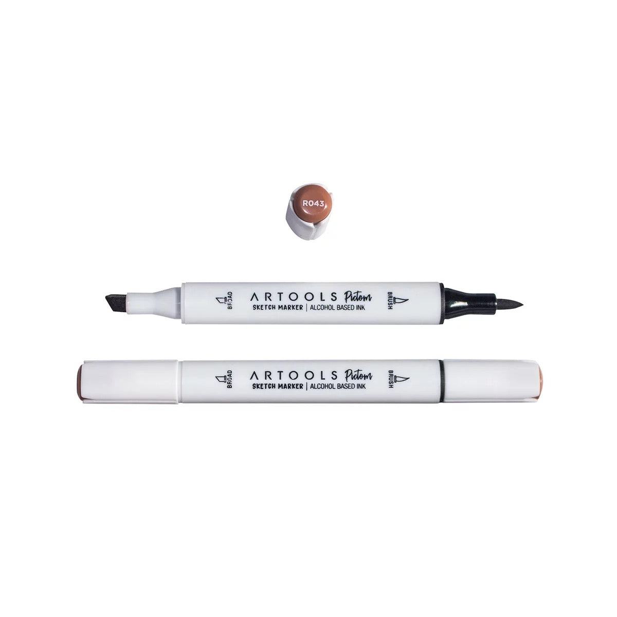 MARCADOR ARTOOLS PICTOM PONTA DUPLA CAMEO BROWN (R043)