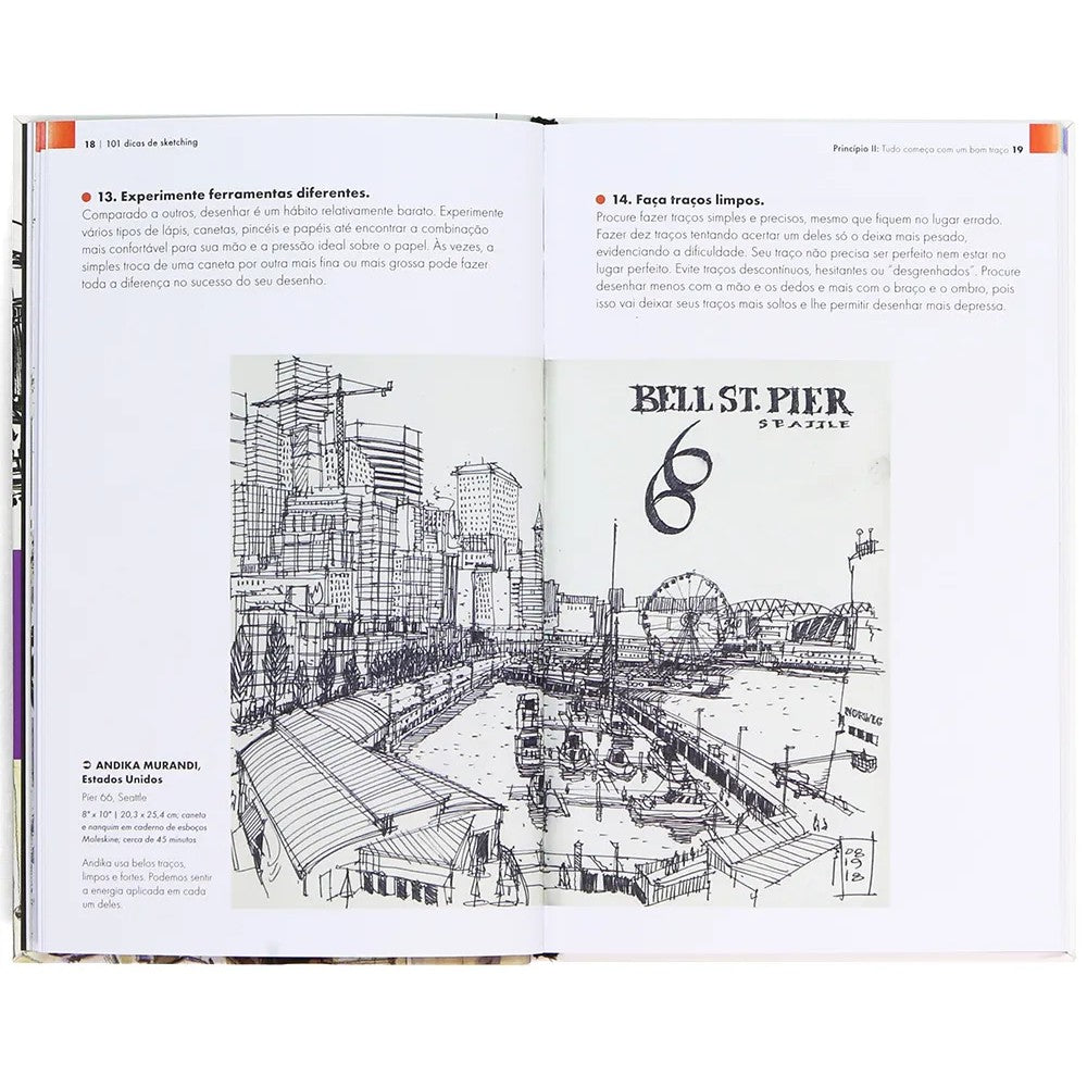 LIVRO "101 DICAS DE SKETCHING" STEPHANIE BOWER