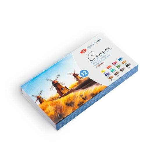 ESTOJO AQUARELA WHITE NIGHTS SONNET 12 FULL PANS PLEIN AIR