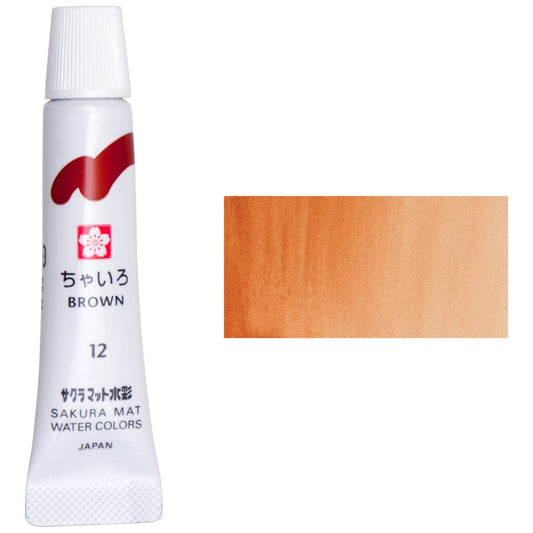 AQUARELA SAKURA MAT 5ML 12 MARROM