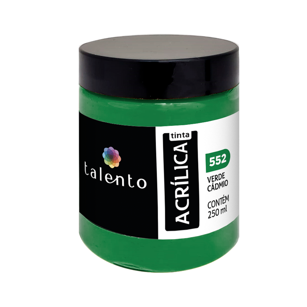ACRILICA TALENTO 250ML 552 VERDE CADMIO