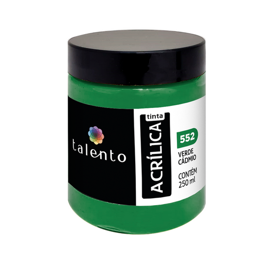 ACRILICA TALENTO 250ML 552 VERDE CADMIO