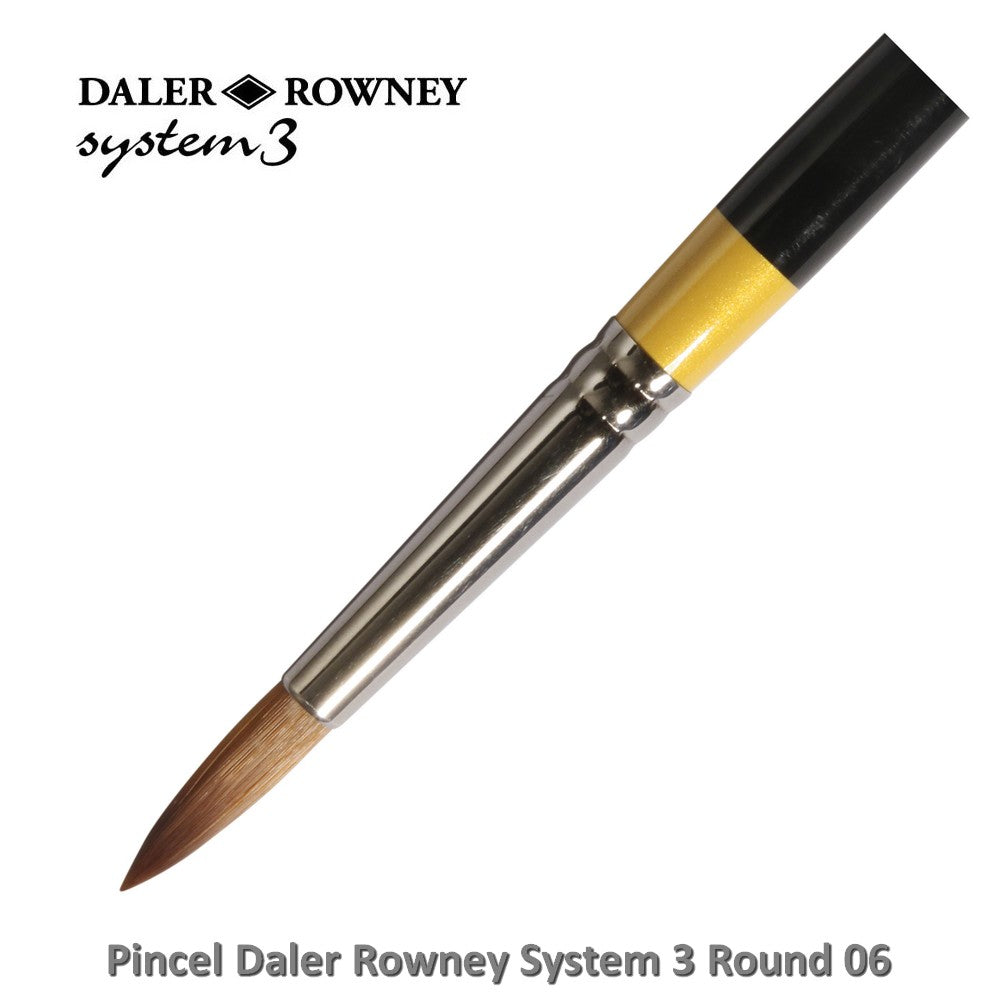 PINCEL DALER ROWNEY SYSTEM 3 ROUND LONGO 06 SY45 CABO LONGO