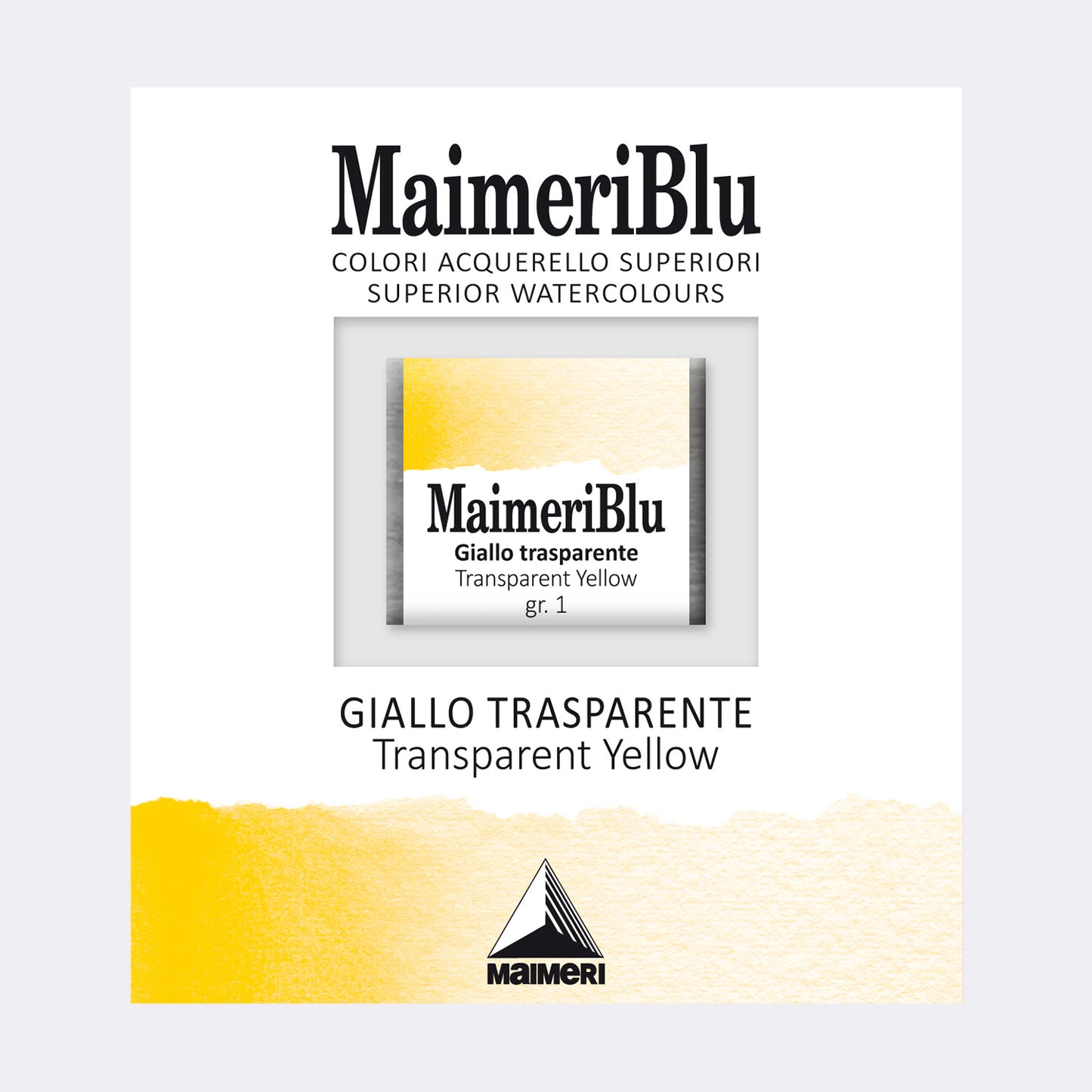 AQUARELA MAIMERIBLU ARTISTS HALF PAN 122 TRANSPARENT YELLOW