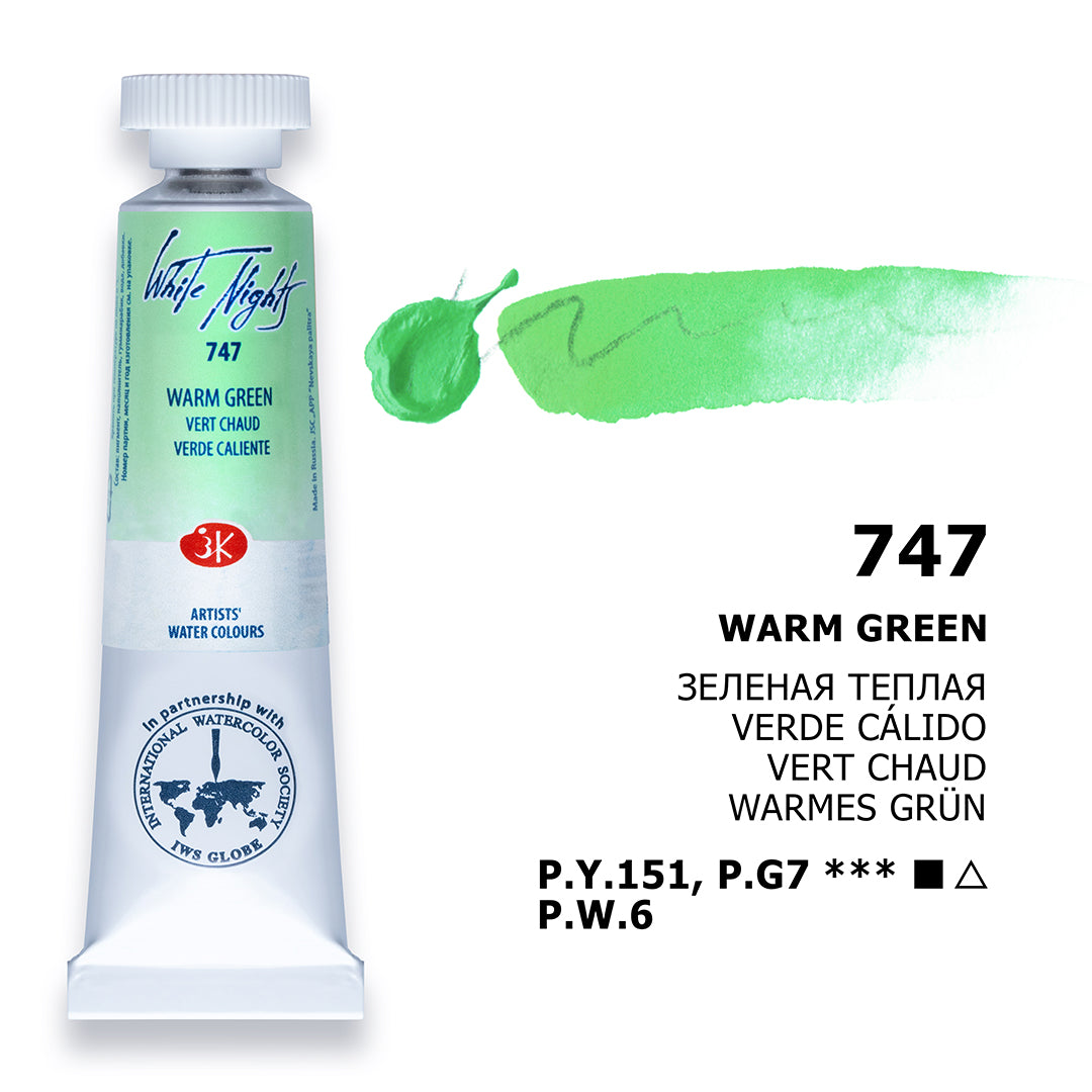 AQUARELA WHITE NIGHTS 747 WARM GREEN 10ML S1