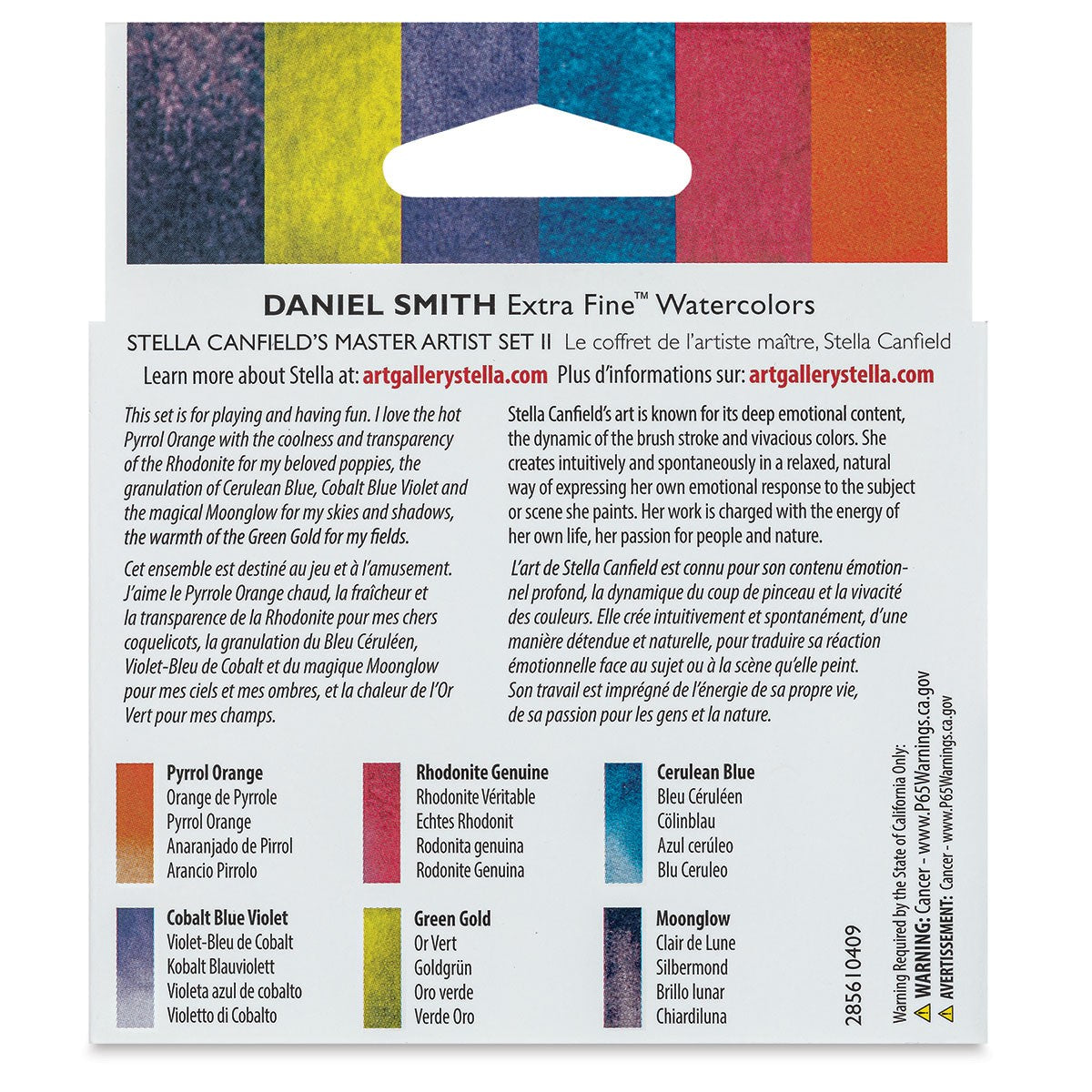 ESTOJO AQUARELA DANIEL SMITH STELLA CANFIELD SET 2 C/ 06 TUBOS