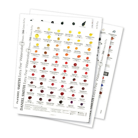 CARTELA DE DOT CARDS DANIEL SMITH C/ 266 AQUARELAS + 22 GOUACHES