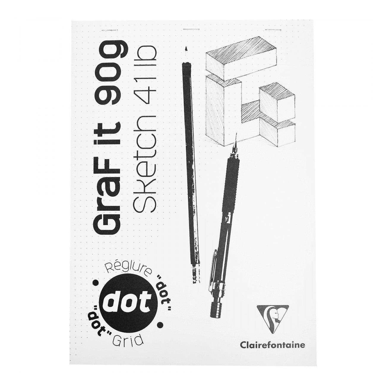 BLOCO CLAIREFONTAINE GRAF IT DOT 90g/m2 A5 80 FLS PONTEADO