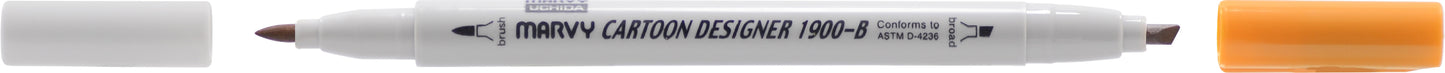 MARCADOR MARVY CARTOON DESIGNER PONTA DUPLA OCRE 13
