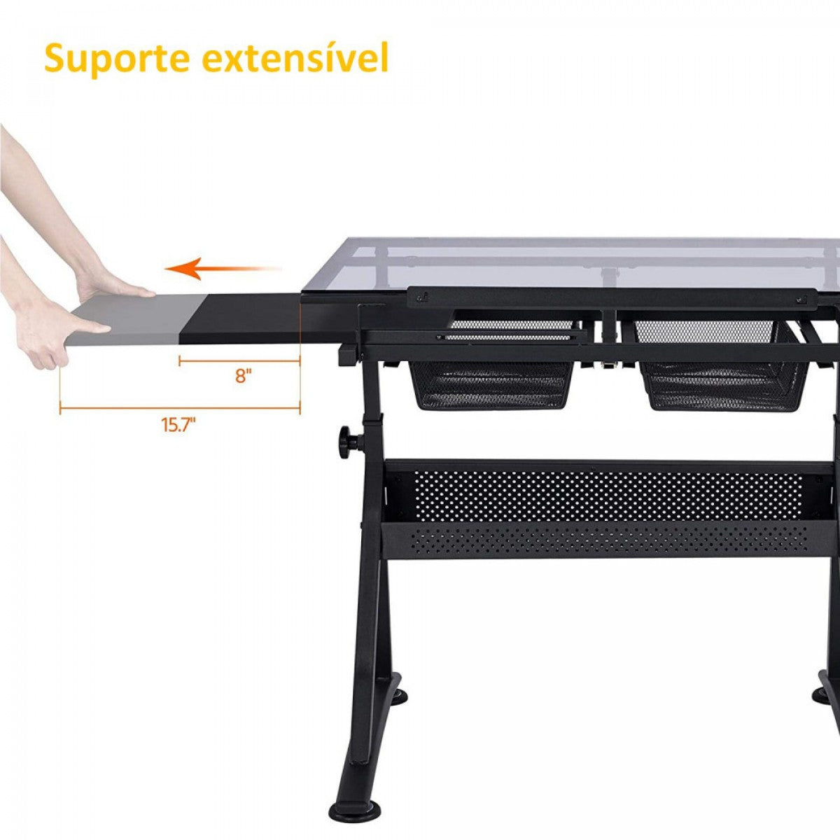 MESA DE DESENHO DRAWING TABLE SINOART BOARD GLASS C/ BANQUET