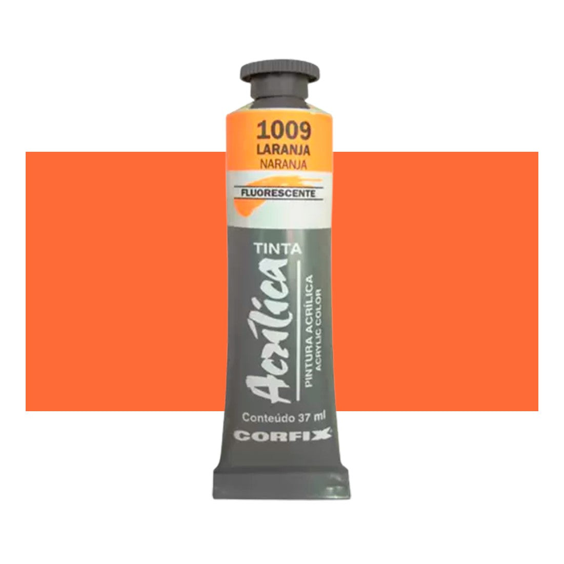 ACRILICA CORFIX FLUORESCENTE 37ML 1009 LARANJA