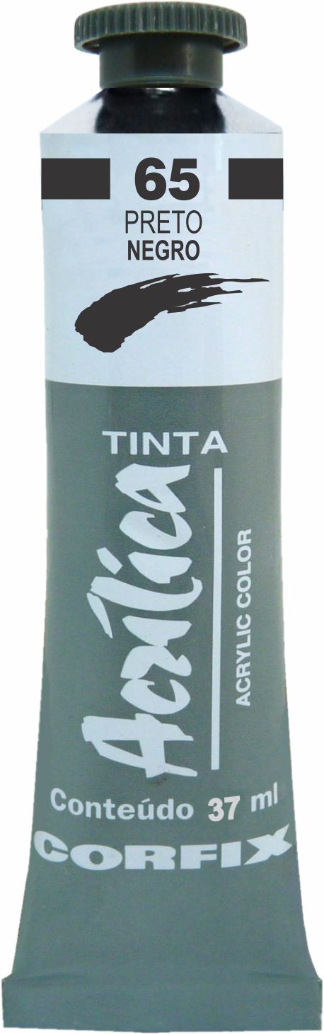 ACRILICA CORFIX 37ML 65 PRETO MARFIM