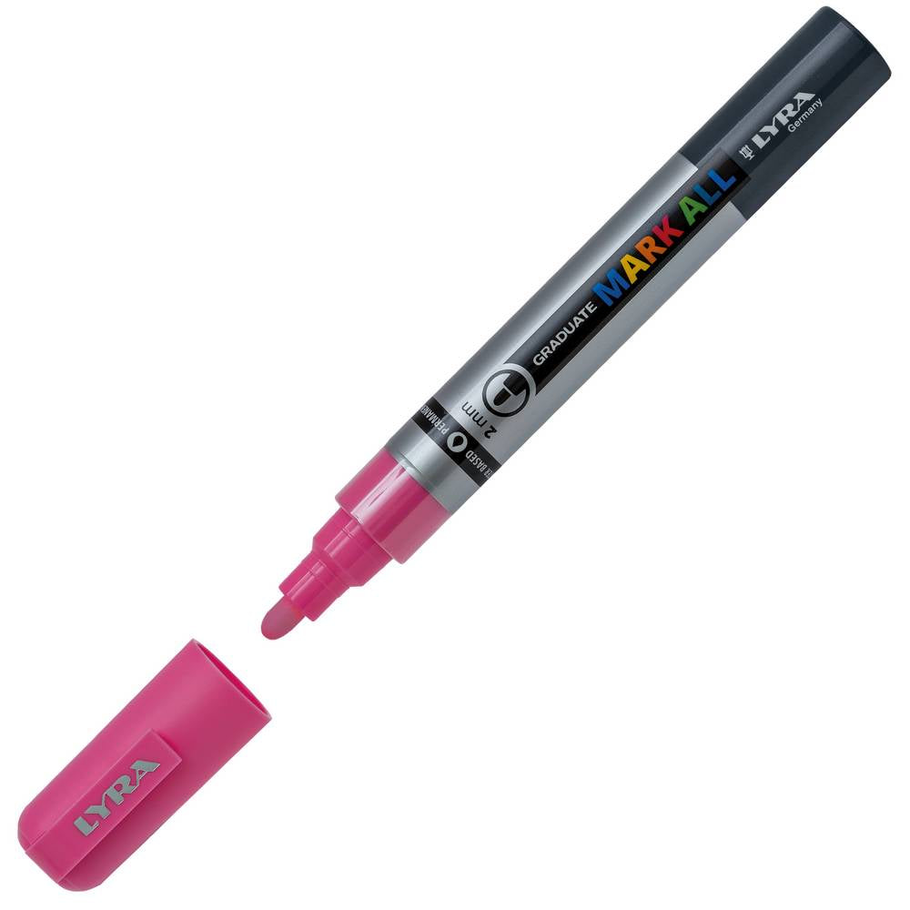 MARCADOR LYRA GRADUATE MARK ALL ROSA PINK PONTA 2MM