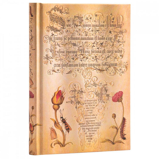 PAPERBLANKS FLEMISH ROSE MIDI 12x18cm PB8122-7