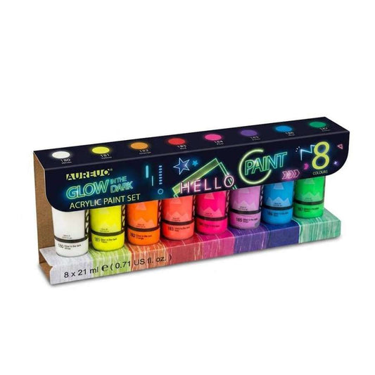 ACRILICA PHOENIX AUREOU  08 CORES FLUORESCENTE 21ML