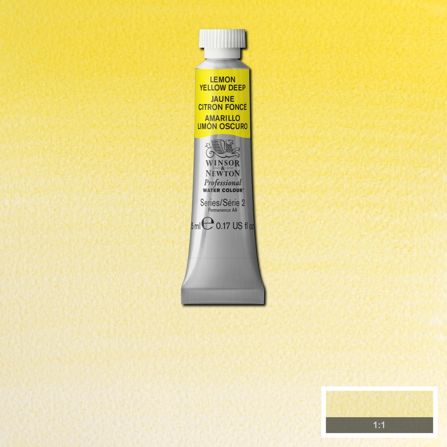 AQUARELA WINSOR NEWTON ARTISTS 5ml 348 LEMON YELLOW DEEP S2