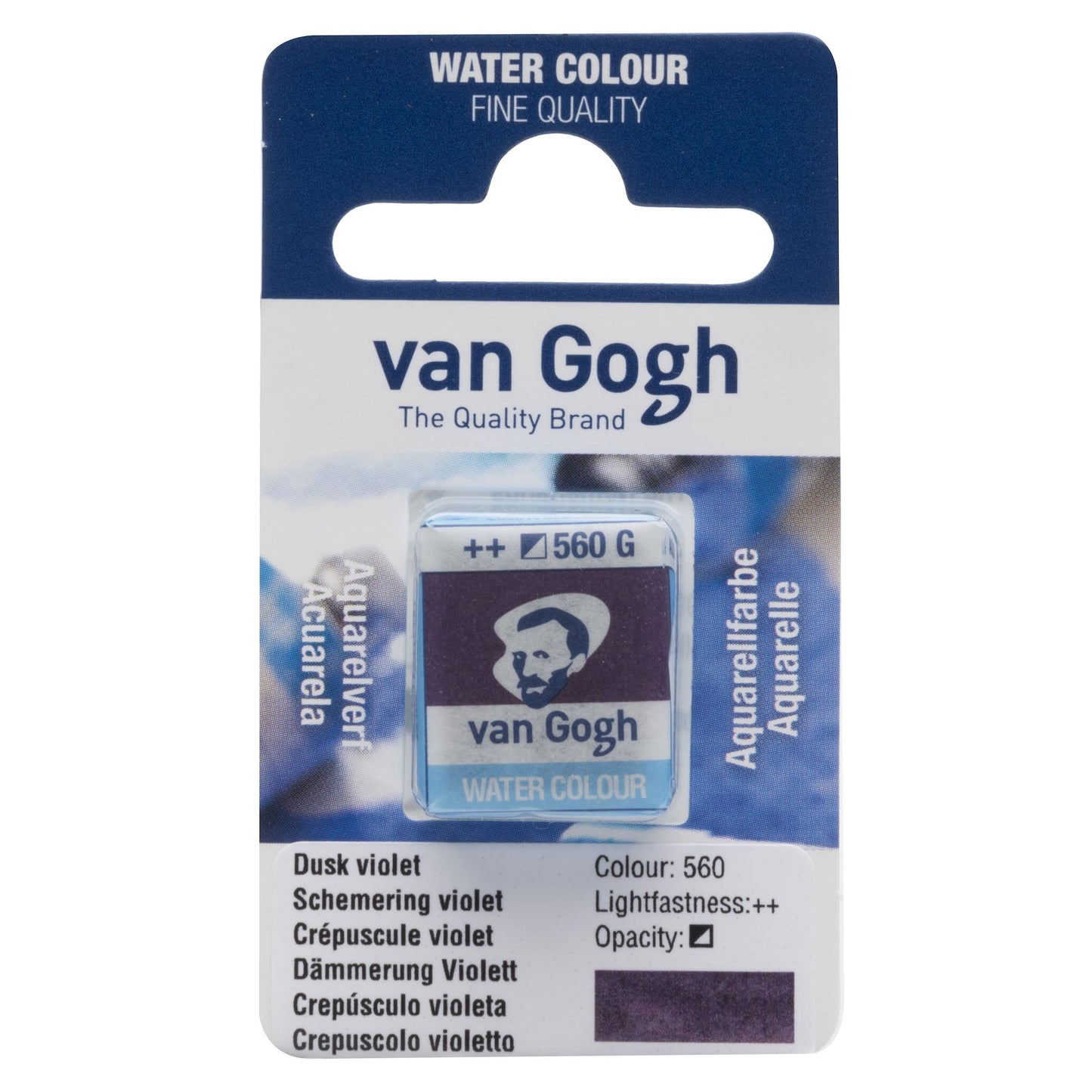 AQUARELA TALENS VAN GOGH HALF PAN 560 DUSK VIOLET