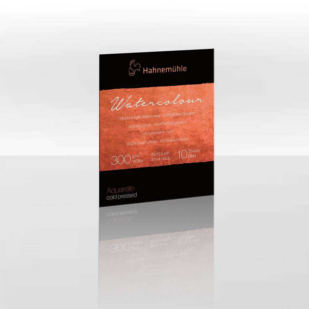 BLOCO HAHNEMUHLE COLLECTION WATERC 300G C PRESS 08x10,5cm 10F
