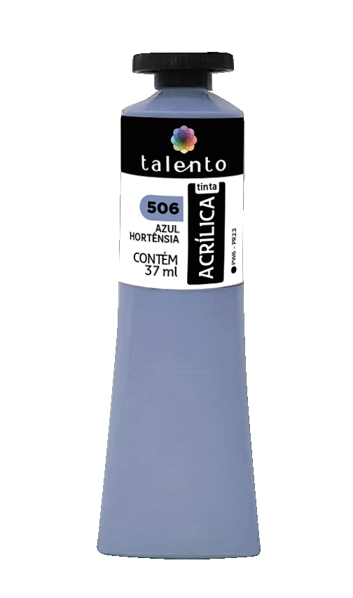 ACRILICA TALENTO 037ML 506 AZUL HORTENSIA