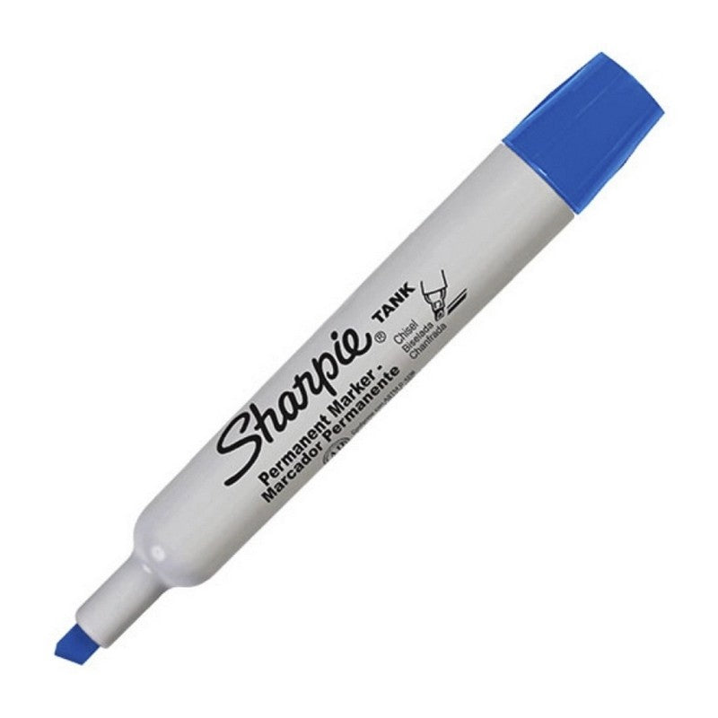 CANETA SHARPIE TANK AZUL PERMANENTE
