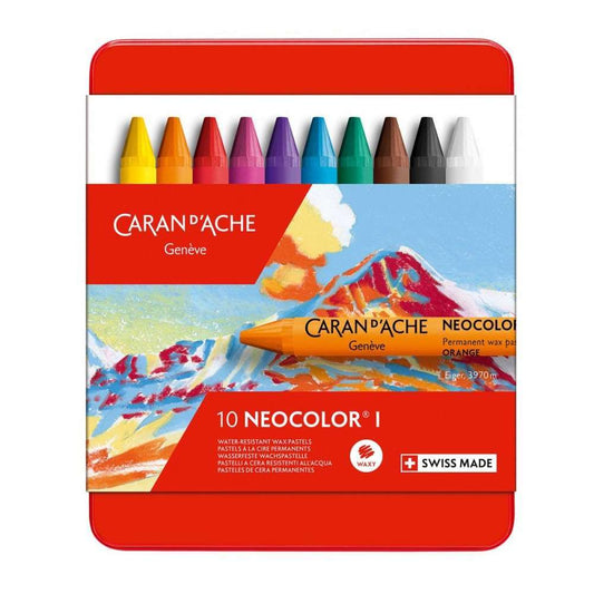 ESTOJO NEOCOLOR I CARAN D´ACHE 10 CORES