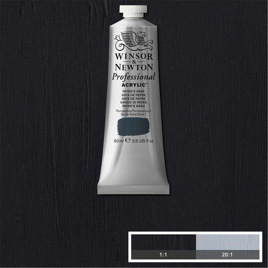 ACRILICA WINSOR NEWTON PROFISSIONAL 60ML 465 PAYNES GRAY S1