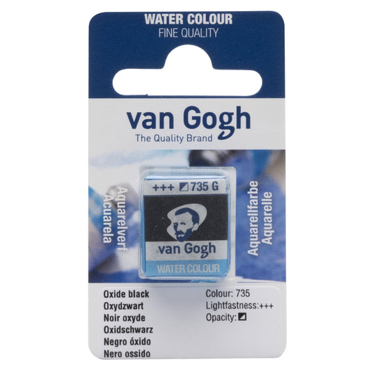 AQUARELA TALENS VAN GOGH HALF PAN 735 OXIDE BLACK