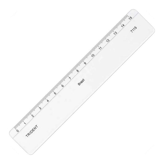 REGUA ACRILICO 15cm 7115 TRIDENT