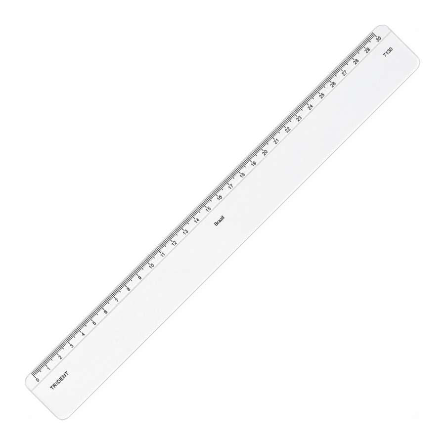 REGUA ACRILICO 30cm 7130 TRIDENT