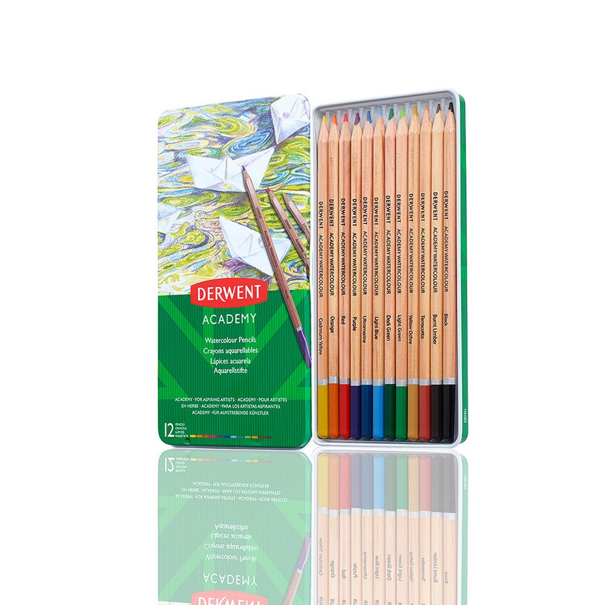 LAPIS AQUARELAVEL DERWENT ACADEMY 12 CORES