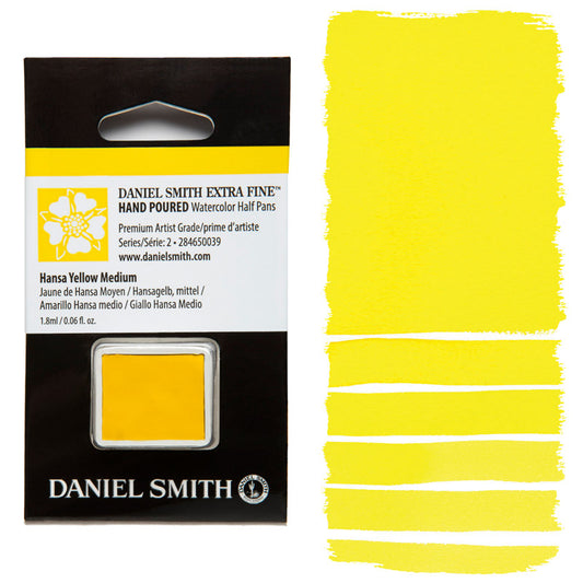 AQUARELA DANIEL SMITH HALF PAN HANSA YELLOW MEDIUM 039