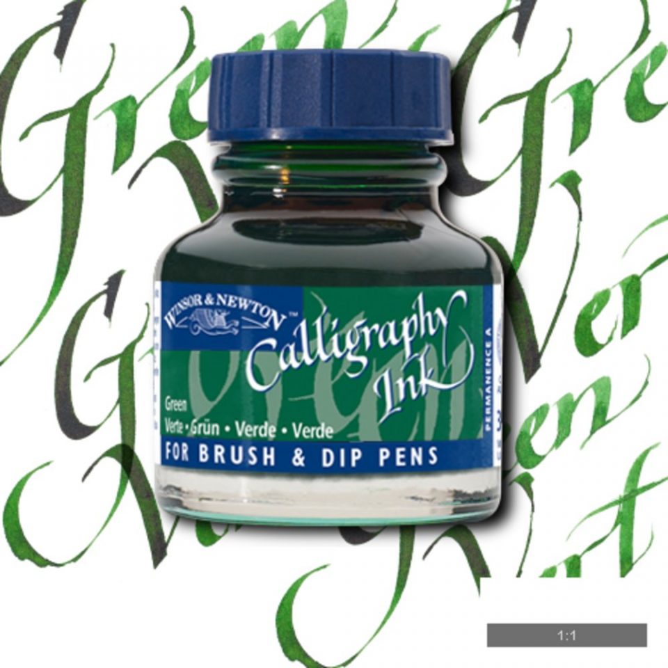 TINTA CALIGRAFIA WINSOR NEWTON 30ML GREEN 1111289