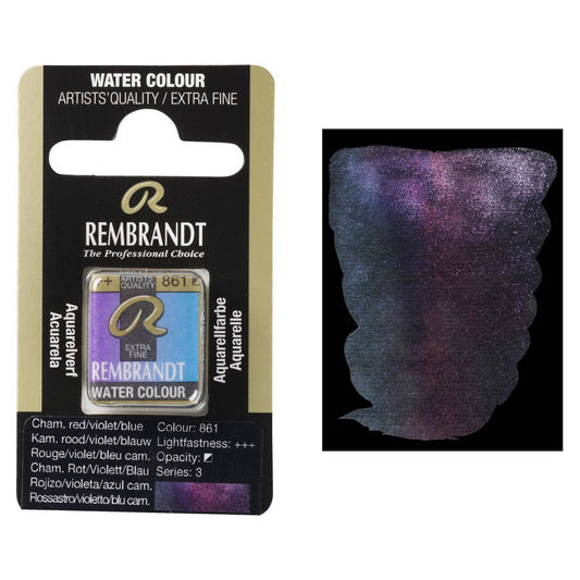 AQUARELA TALENS REMBRANDT HALF PAN 861 CHAMELEON RED/VIOLET/BLUE S3