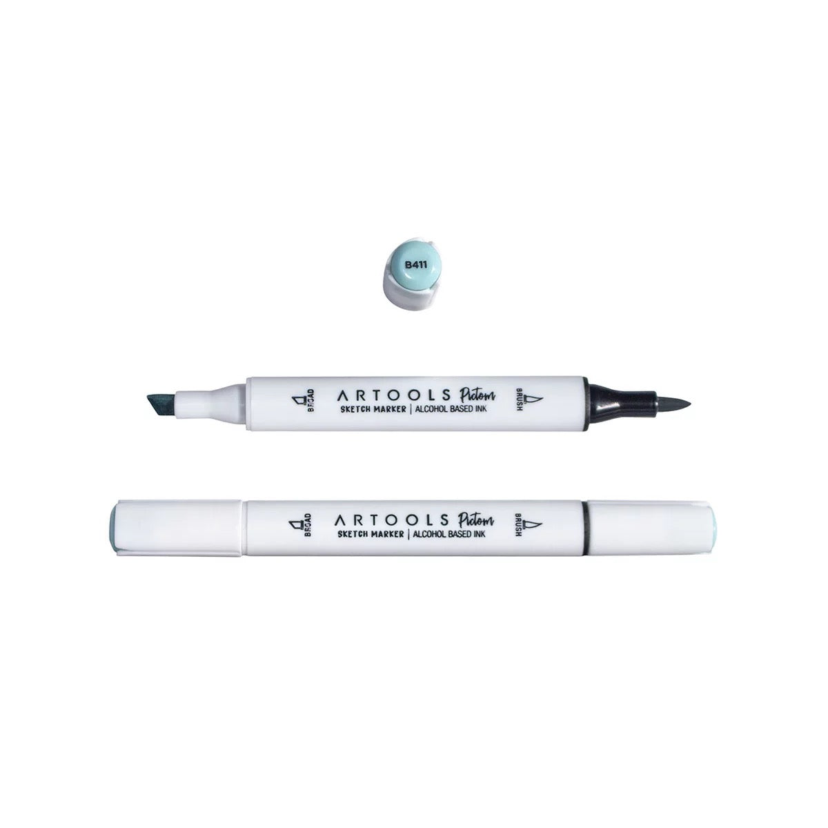 MARCADOR ARTOOLS PICTOM PONTA DUPLA CELESTIAL BLUE (B411)