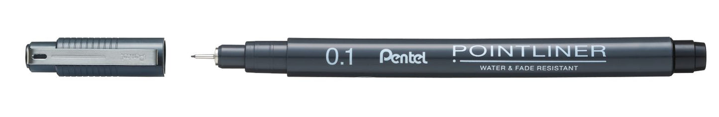 CANETA PENTEL POINTLINER 0,1MM PRETA