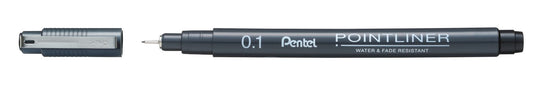 CANETA PENTEL POINTLINER 0,1MM PRETA