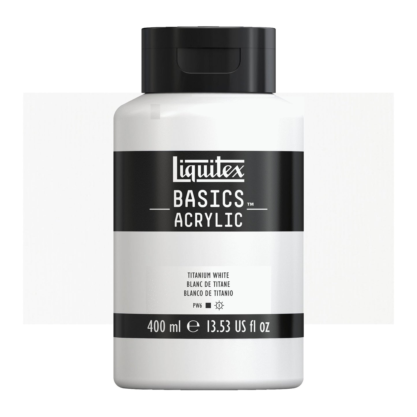 ACRILICA LIQUITEX BASICS 400ML 727 TITANIUM WHITE