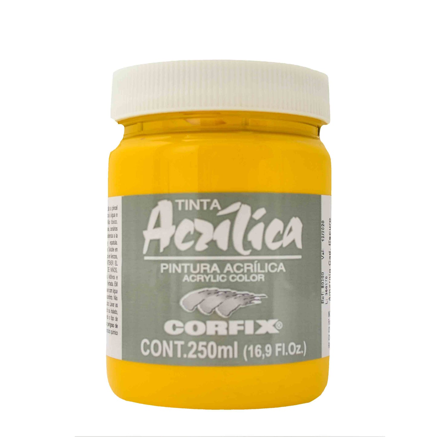ACRILICA CORFIX 250ML 124 AMARELO CADMIO ESCURO (IMIT)