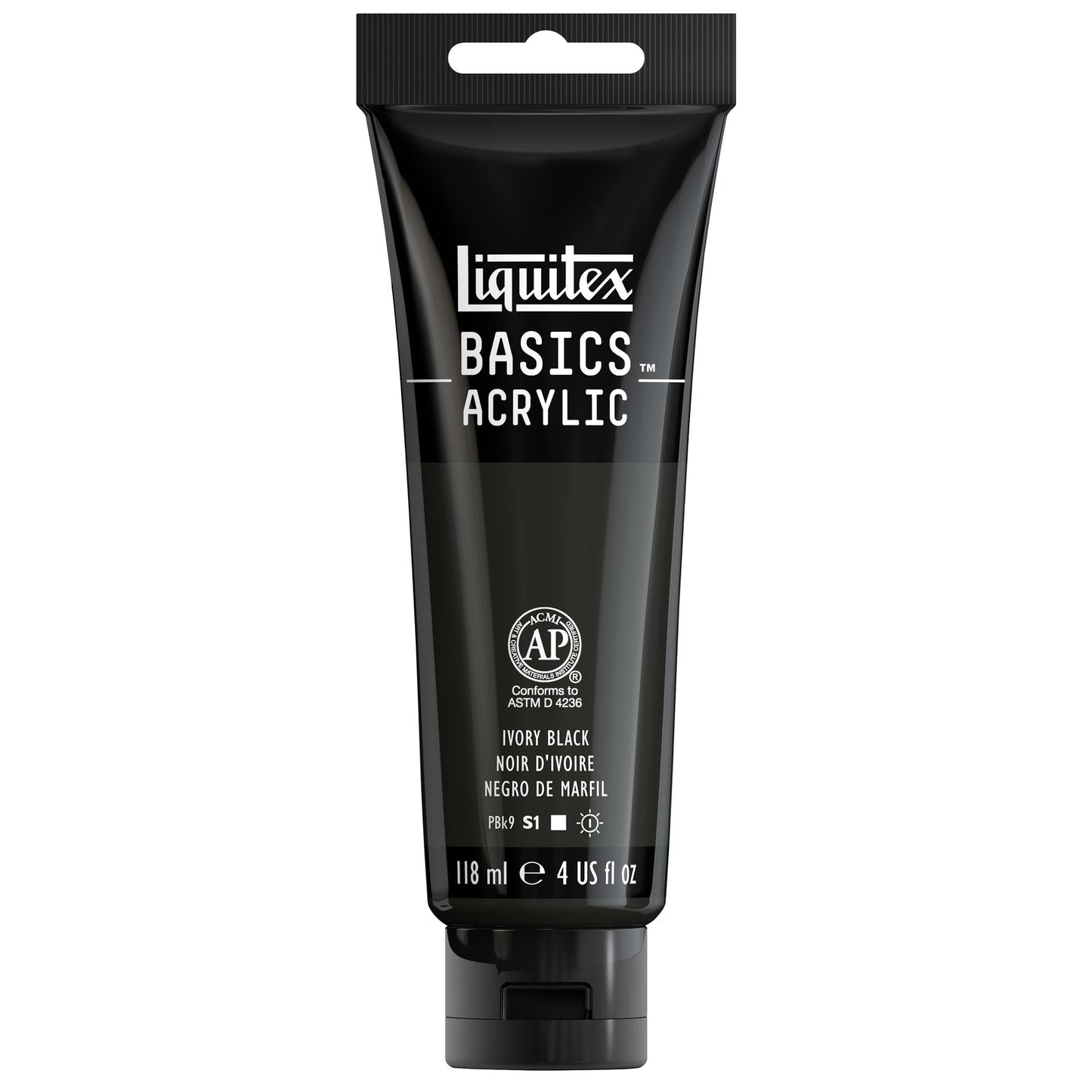ACRILICA LIQUITEX BASICS 118ML IVORY BLACK 1046244
