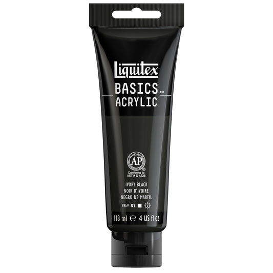 ACRILICA LIQUITEX BASICS 118ML IVORY BLACK 1046244